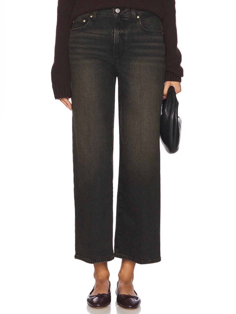 NWT PAIGE Sasha ankle jeans - Washed Black sz 31